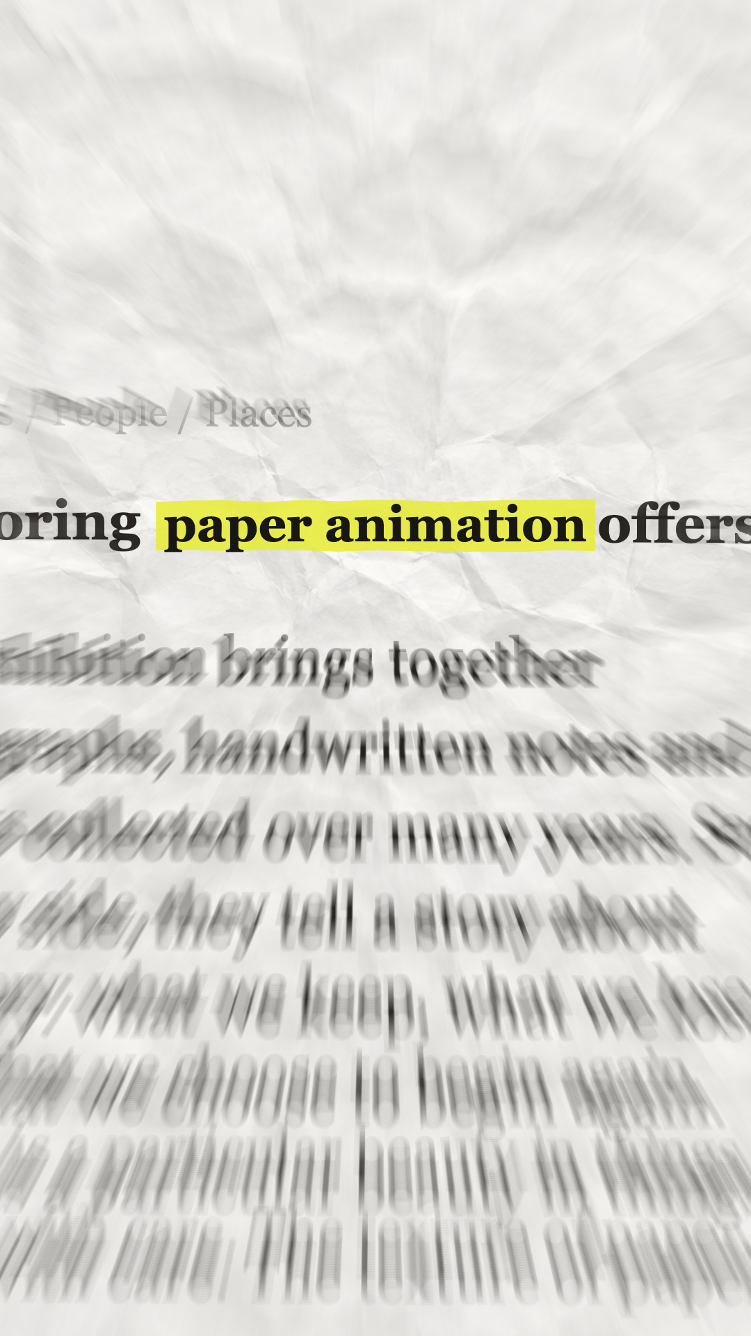 Yellow-highlighted phrase on a newspaper clipping