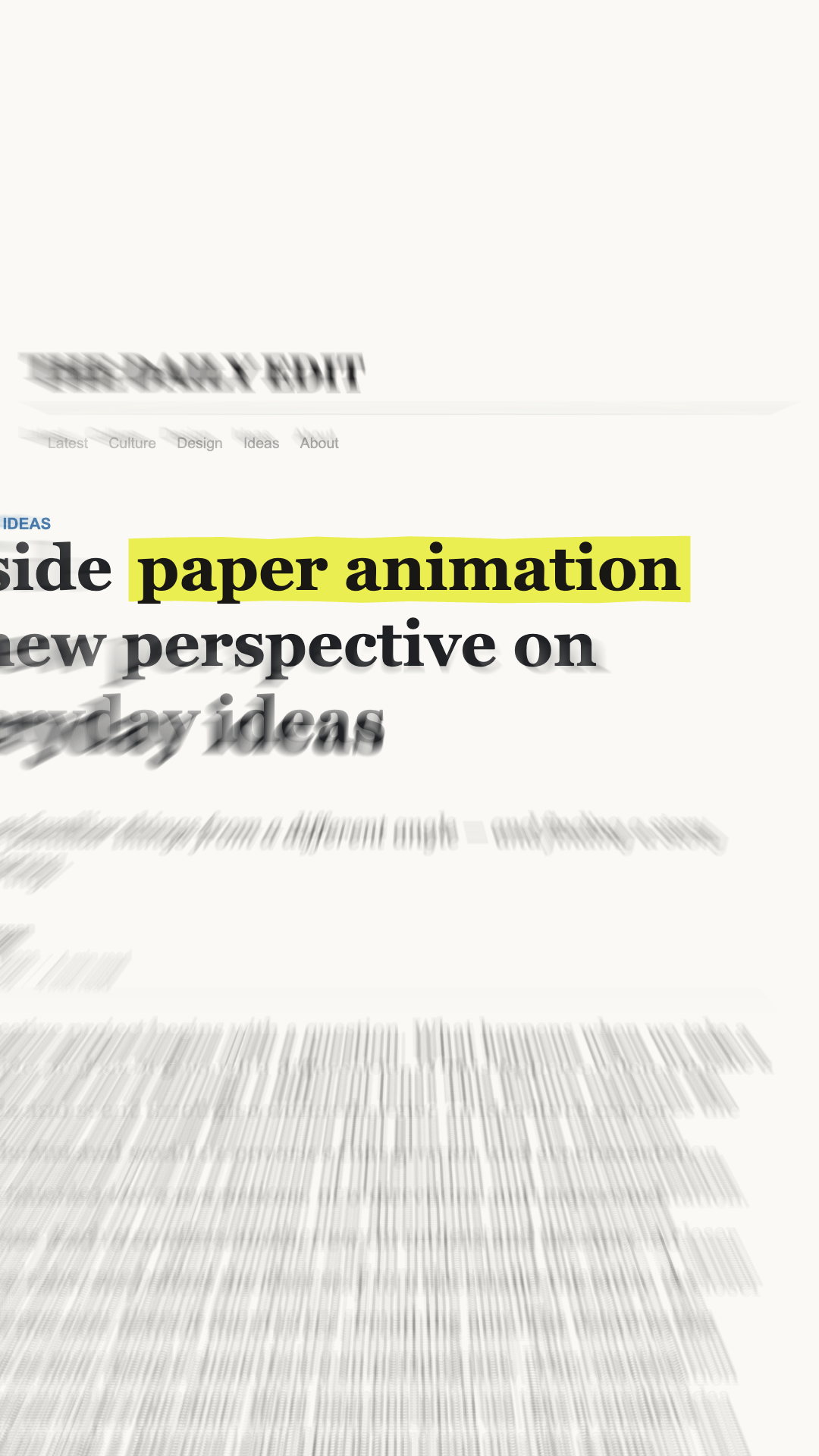 Highlighted phrase in a news headline