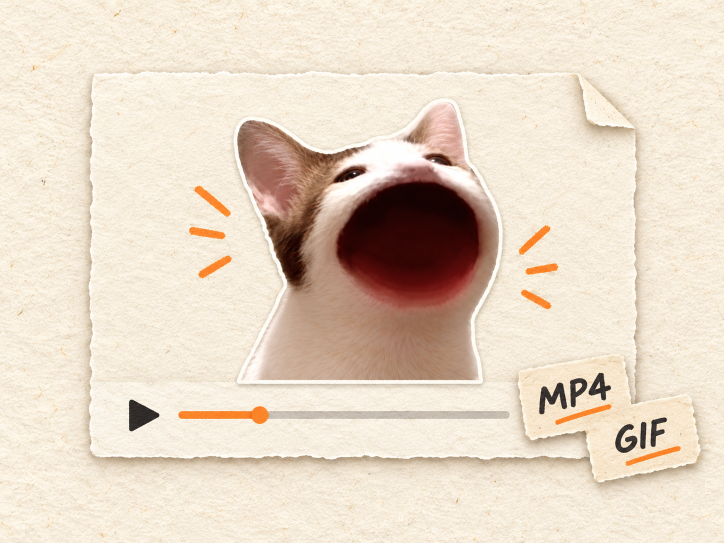 Paper animation preview with MP4 and GIF export